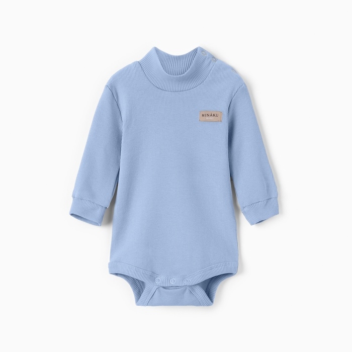 Боди-водолазка детская MINAKU, цвет пыльно-голубой, рост 86-92 см Боди-водолазка детская MINAKU, цвет пыльно-голубой, рост 86-92 см