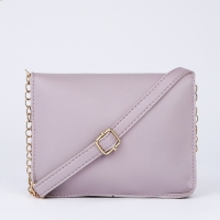 Сумка на ремешке с цепочкой, 19х5х15см, цвет сиреневый Сумка на ремешке с цепочкой, 19х5х15см, цвет сиреневый