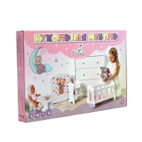 Кроватка классическая для кукол до 40 см &laquo;Бант&raquo;