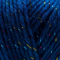 Пряжа 70% акрил, 30% шёлк "Softy Shine" 50 гр 85 м цвет 34 тёмно-синяя
