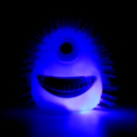 Мяч детский резиновый ёжка световой &laquo;Монстрики&raquo;, цвета МИКС , в шоубоксе