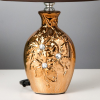 Лампа настольная с абажуром Е14 "Цветение" 33х20х16 см