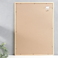 Фоторамка 50х70 см белое дерево пр. № 2  МИКС (пластиковый экран)