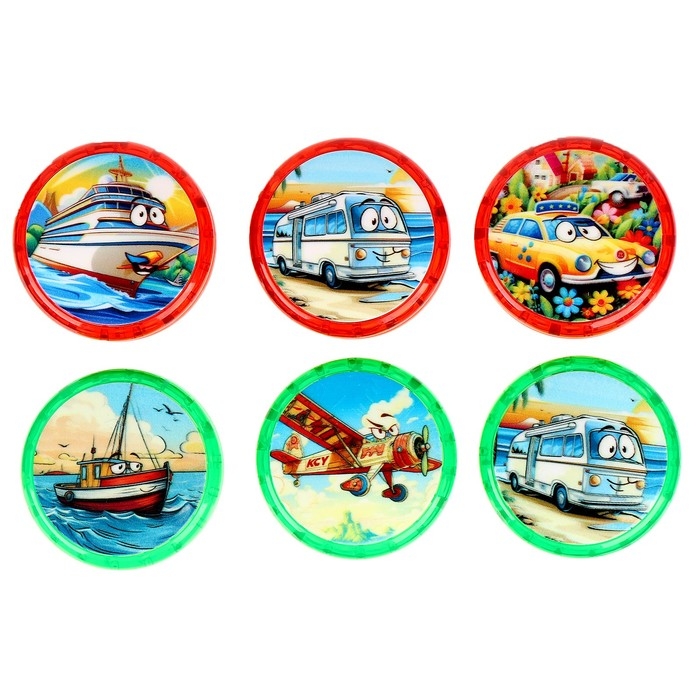 Йо-йо «Транспорт», световые эффекты, цвет МИКС Йо-йо «Транспорт», световые эффекты, цвет МИКС