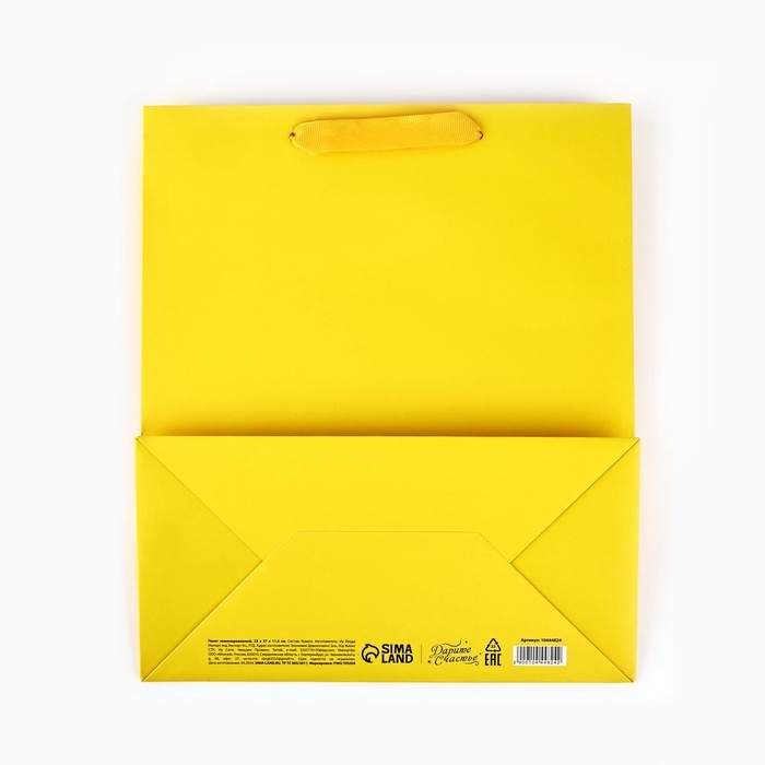 Пакет подарочный &laquo;С днём рождения&raquo;, голография, ML 23 х 11.5 х 27 см