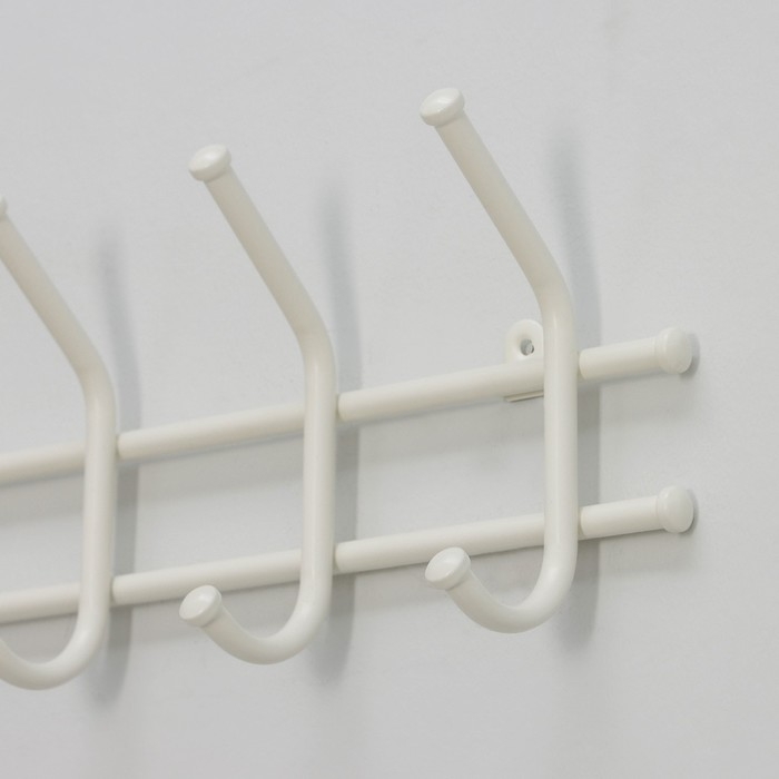 Вешалка настенная &laquo;Норма&raquo;, цвет белый