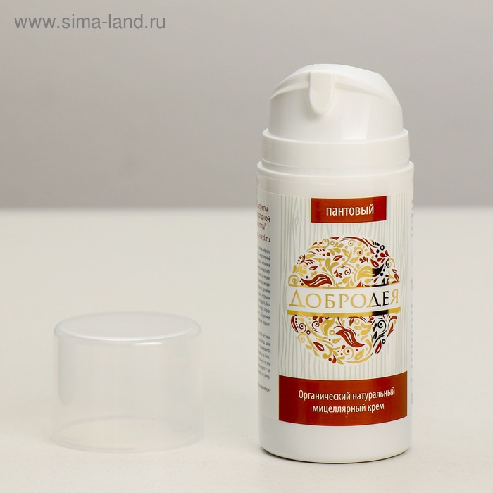 Органический натуральный крем "Добродея" пантовый в мицеллярной форме 100 мл