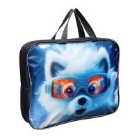 Папка с ручками текстильная А4, 350 х 270 х 70 мм, Calligrata "Пушистый дружок песик" Папка с ручками текстильная А4, 350 х 270 х 70 мм, Calligrata "Пушистый дружок песик"