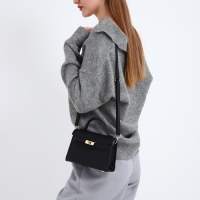 Сумка женская-мессенджер, цвет черный 19*13*7 см Сумка женская-мессенджер, цвет черный 19*13*7 см