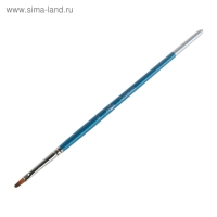 Кисть синтетика, плоская №4, "Гамма"