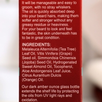 Масло для бороды и усов с апельсином, 30 мл