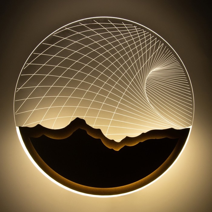 Бра Бра "Планета" LED 20Вт 4000К золото 24х24х4 см