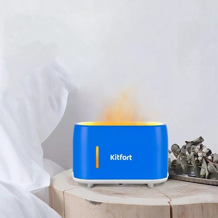 Увлажнитель воздуха Kitfort КТ-2887-3, ультразвуковой, 15.6 Вт, 0.24 л, синий