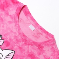 Футболка для девочки "Marie", Коты аристократы, &laquo;Тай-дай&raquo;, рост 86-92 см, цвет розовый