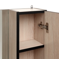 Зеркало-шкаф для ванной комнаты "Сантана 50", Дуб Сантана светлый, 50 х 70 х 16 см