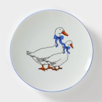 Набор фарфоровый для завтрака &laquo;Гуси&raquo;, 3 предмета