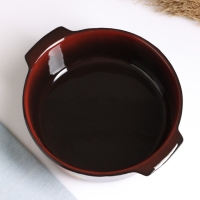 Емкость для запекания "Десерт большая" 2,25л / 25,5х8см, мак на черном Емкость для запекания "Десерт большая" 2,25л / 25,5х8см, мак на черном