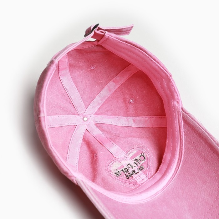 Кепка женская MINAKU Кепка женская MINAKU "Ofr.Paris", цвет розовый, р-р 54-56