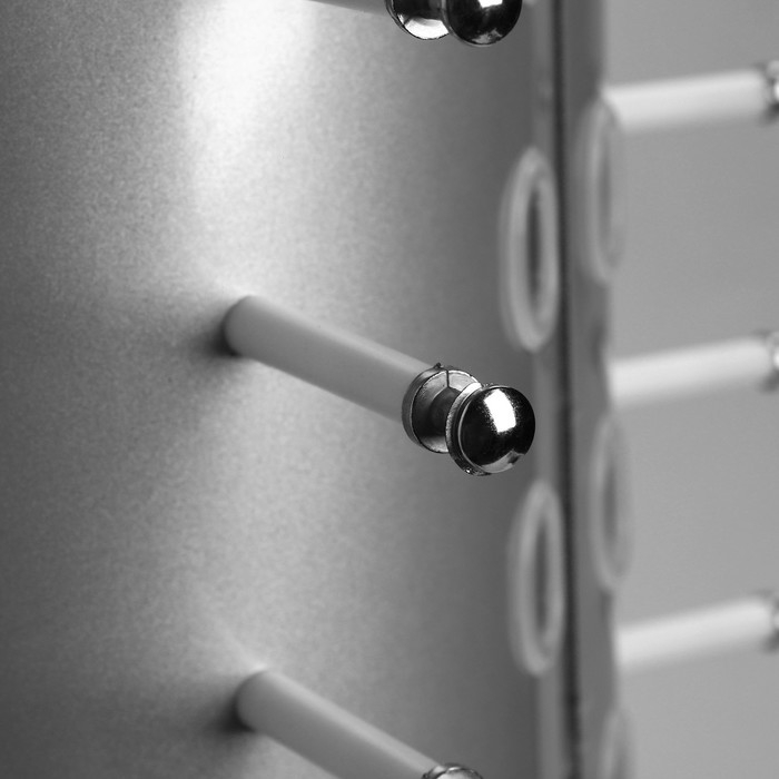 Стойка под очки настольная вращающаяся , 44 места, 38&times;38&times;68см, цвет серебряный