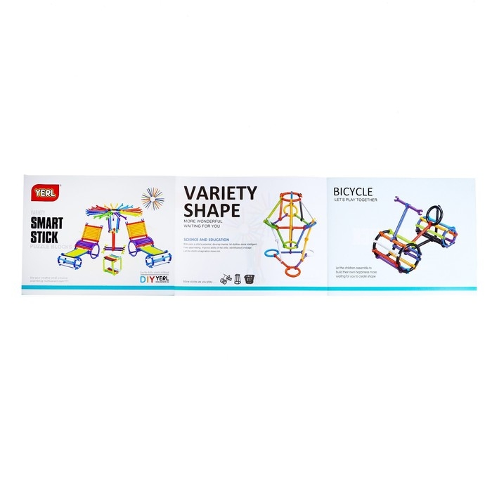 Конструктор обучающий &laquo;Палочки&raquo;, 320 деталей