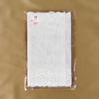 Кружевная эластичная ткань, 225 мм &times; 2,7 &plusmn; 0,5 м, цвет белый