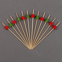 Новый год! Шпажки &laquo;Ёлочки&raquo;, в наборе 12 шт.