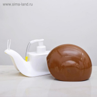 Дозатор для жидкого мыла Доляна &laquo;Улитка&raquo;, 120 мл, цвет МИКС