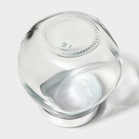 Банки стеклянные для хранения сыпучих продуктов &laquo;Блеск&raquo;, 200 мл, с пластмассовой крышкой, 4 шт