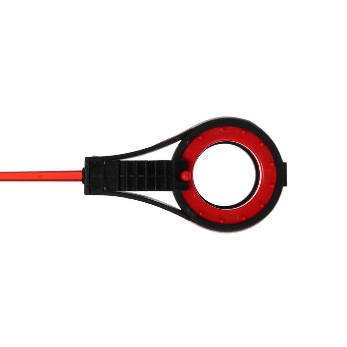 Удочка зимняя балалайка со сторожком, цвет черный красный, HFB-37