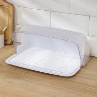 Хлебница пластиковая «Рондо», 34,5×27,3×16,5 см, цвет белый Хлебница пластиковая «Рондо», 34,5×27,3×16,5 см, цвет белый