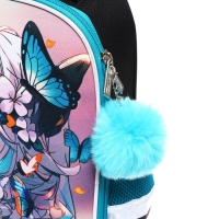 Рюкзак каркасный, 35х26х13, Seventeen, девочка EVA, зелёный