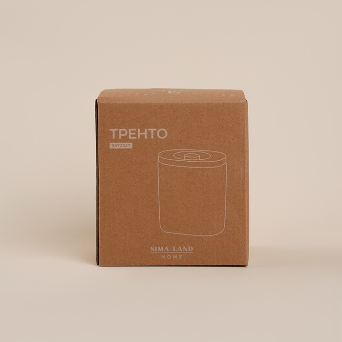 Банка для хранения сыпучих продуктов SL Home &laquo;Тренто&raquo;, 620 мл, 7,7&times;12,5 см, фарфоровая, цвет белый