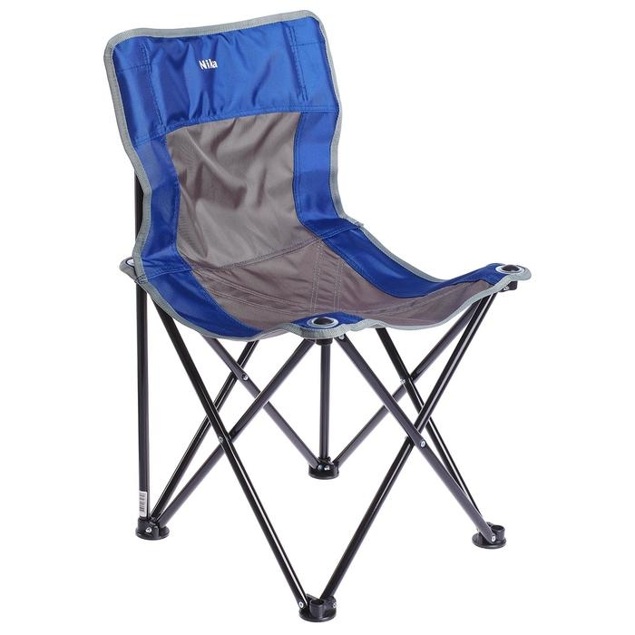 Стул складной Nika &laquo;Премиум 3&raquo;, 46 x 46 x 77 см, цвет синий/серый