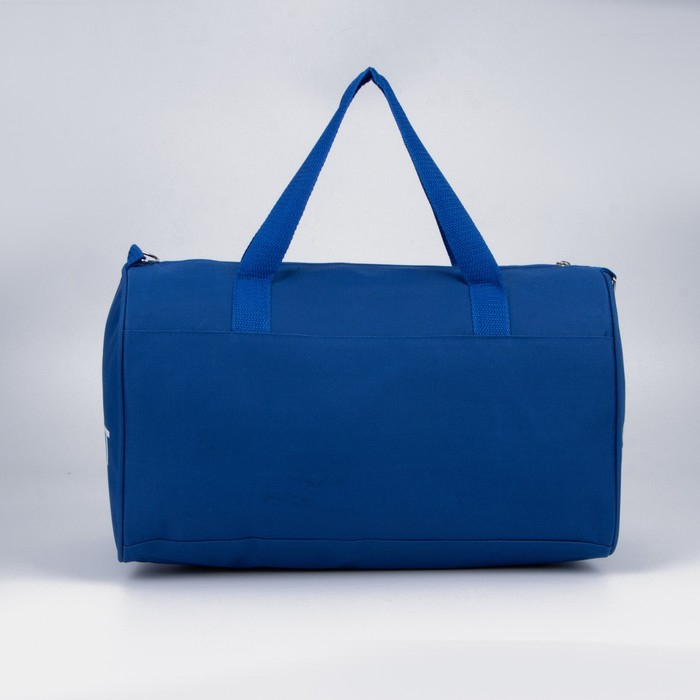 Сумка спортивная на молнии, длинный ремень, маленький размер, цвет синий