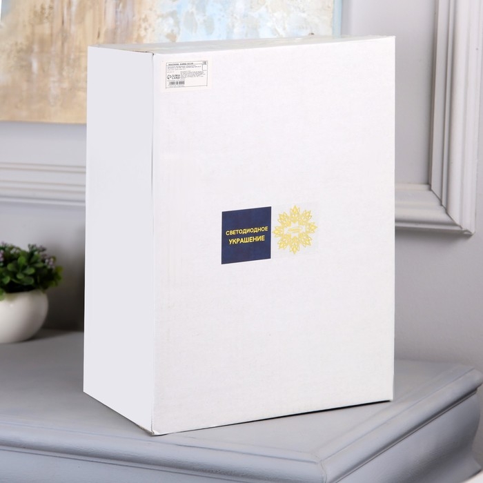 Светодиодная фигура &laquo;Мишка на доске&raquo; 25 &times; 35 &times; 19 см, акрил, 50 LED, 220 В, свечение белое