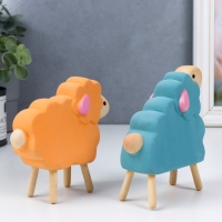 Сувенир керамика "Барашки" набор 2 шт 10,8х3,6х11,3 см 11,5х3,7х10,2 см Сувенир керамика "Барашки" набор 2 шт 10,8х3,6х11,3 см 11,5х3,7х10,2 см