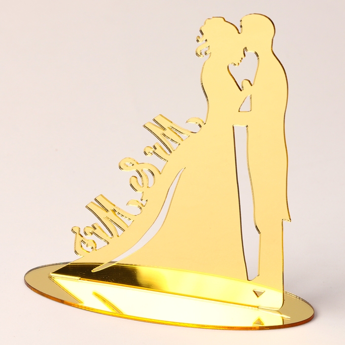 Топпер «M&M», цвет серебро Топпер «M&M», цвет серебро