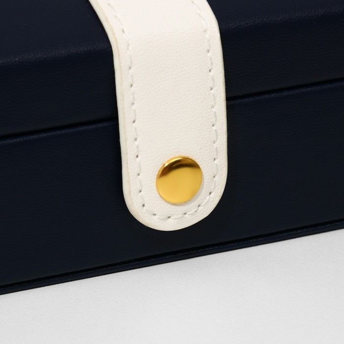 Подставка для украшений &laquo;Шкатулка&raquo; раздвижная, 17&times;9,5&times;6, цвет синий