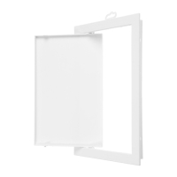 Люк ревизионный AURAMAX AD2030, 218 х 318 мм, фланец 196 х 296 мм, нажимной, пластик