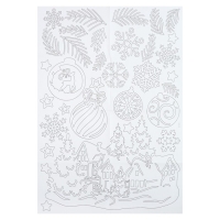 Декор на окна &laquo;Зимние узоры&raquo;, 4 листа с основами для вырезания, формат А1