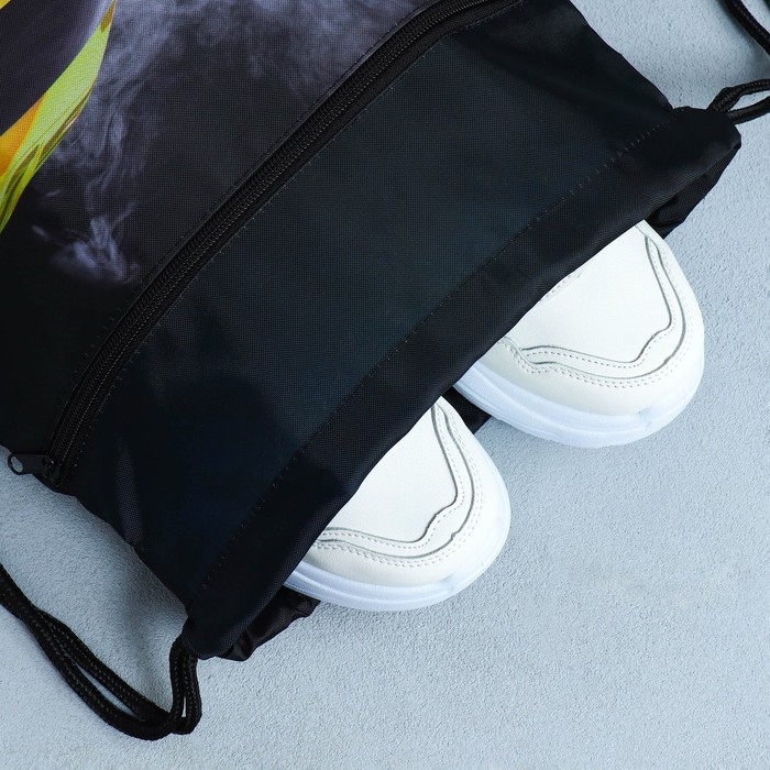 Мешок для обуви &laquo;Крутая тачка&raquo; 2 секции, 30 х 40 см