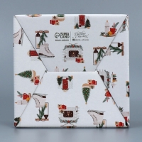 Коробка подарочная новогодняя складная &laquo;Хюгге&raquo;, 15 х 15 х 7 см, Новый год