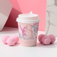 Подарочный набор косметики «С 8 Марта!», бомбочки для ванны 6 х 20 г, ЧИСТОЕ СЧАСТЬЕ Подарочный набор косметики «С 8 Марта!», бомбочки для ванны 6 х 20 г, ЧИСТОЕ СЧАСТЬЕ