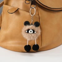 Пушистик на кольце "Панда модник" коричневый 9х6х6 см Пушистик на кольце "Панда модник" коричневый 9х6х6 см