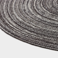 Салфетка сервировочная на стол Доляна &laquo;Дуо&raquo;, d=30 см, цвет коричневый