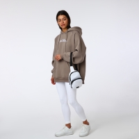 Сумка-слинг на молнии TEXTURA, наружный карман, цвет белый