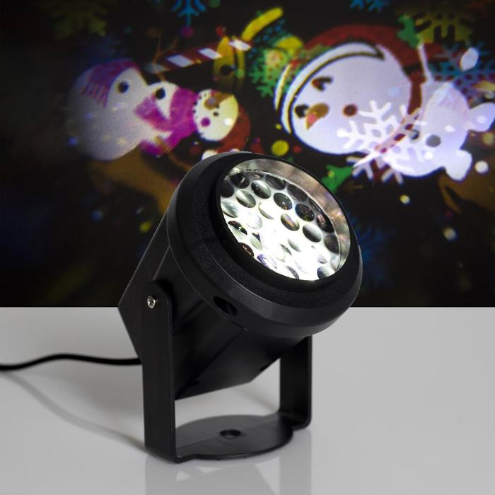 Световой прибор &laquo;Новогодние картинки&raquo;, свечение мульти, 220 В