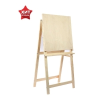 Мольберт тип «Хлопушка», 100 х 50 х 55 см, планшет съёмный 50 х 50 см, малый, неокрашенное дерево, Calligrata Мольберт тип «Хлопушка», 100 х 50 х 55 см, планшет съёмный 50 х 50 см, малый, неокрашенное дерево, Calligrata