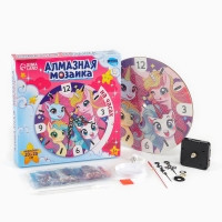 Алмазная мозаика для детей с частичным заполнением на часах «Единорожки», 20 х 20 см Алмазная мозаика для детей с частичным заполнением на часах «Единорожки», 20 х 20 см