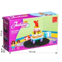 Конструктор &laquo;Праздничный торт&raquo;, 2 фигурки в комплекте, 60 деталей